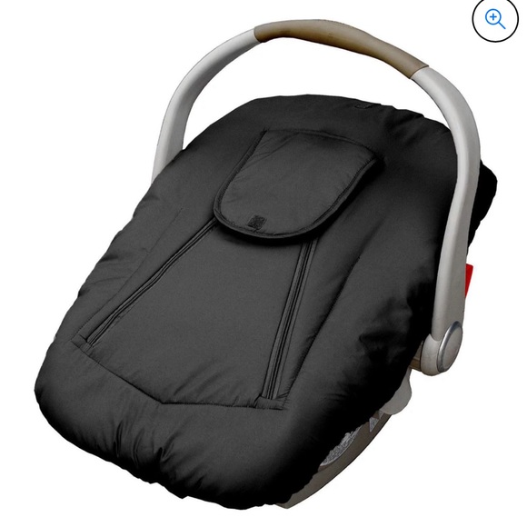 Jolly Jumper Artic Sneak-A-Peak Infant Carseat Cover with Blanket in Black NWT - Picture 3 of 9
